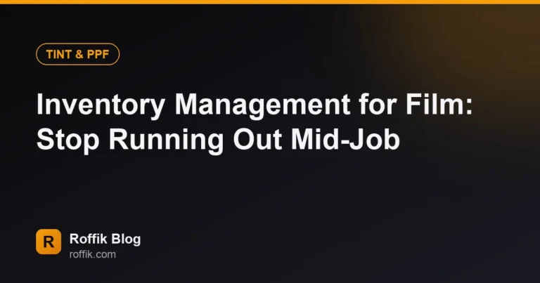 Inventory Management for Film Stop Running Out Mid-Job - Roffik Inventory Management for Film: Stop Running Out Mid-Job
