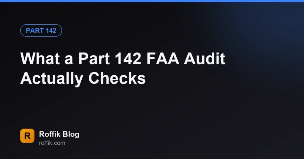 What a Part 142 FAA Audit Actually Checks