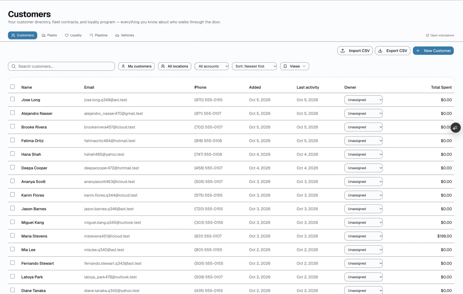 SalesThumb customer and vehicle CRM